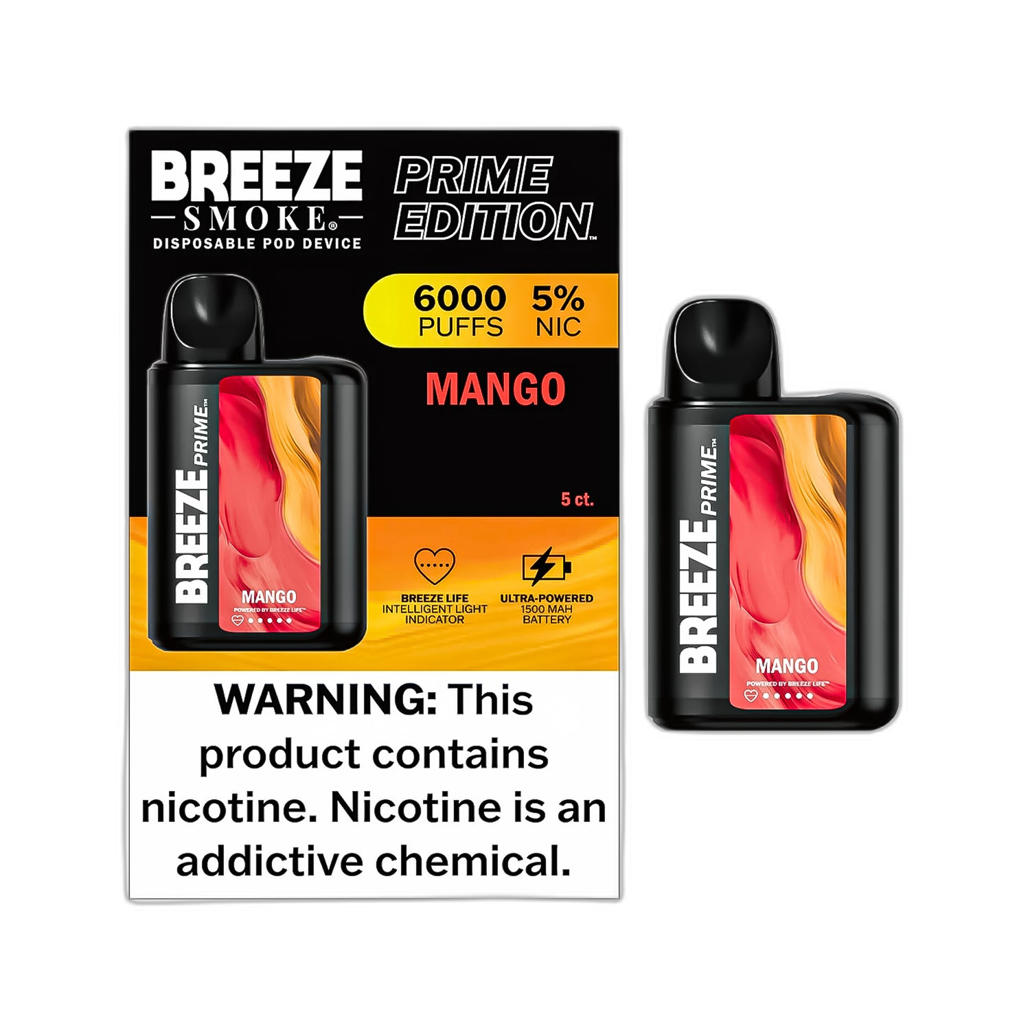 Breeze Prime disposable vape