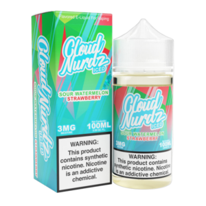 Cloud Nurdz Sour Watermelon Strawberry Iced