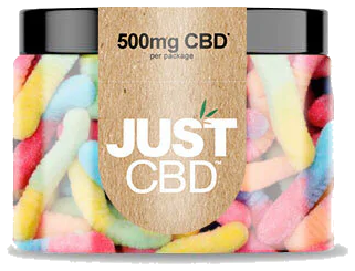 JUST CBD Gummy Worms 500mg