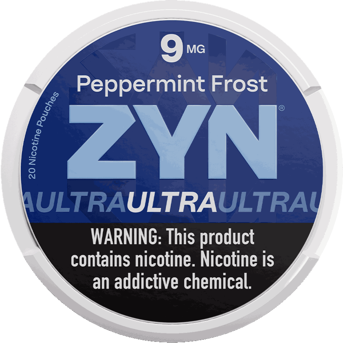 ZYN Ultra Peppermint Frost nicotine pouches