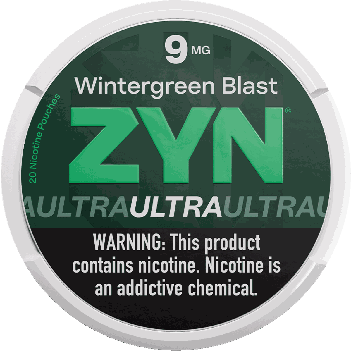 ZYN Ultra Wintergreen Blast nicotine pouches